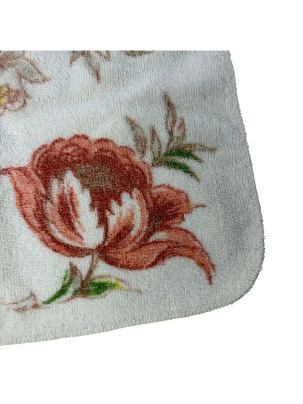 Vintage Springmaid Washcloths Set of 2 Floral Bath Towels Retro Cottagecore